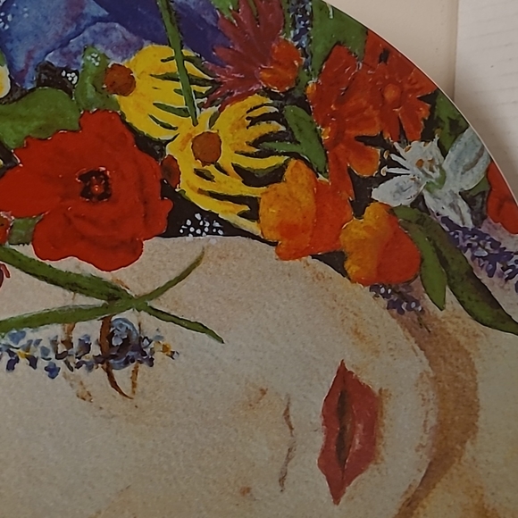 Vintage Evie and Linci Blossom Beautiful Flower Girl Wall Plate - Picture 6 of 16